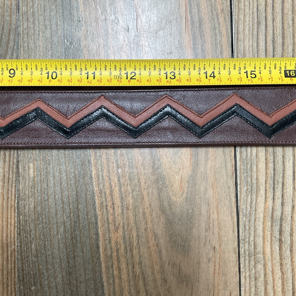CUSTOM HANDMADE LEATHER INLAID BELT - Picture 6 of 10
